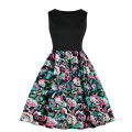 Fashion Sleeveless Ladies Flower Lovely Dress With Belt